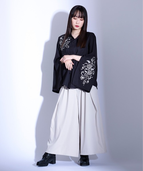 「Ellno Loset」 長袖シャツ LARGE オフホワイト メンズ_画像5