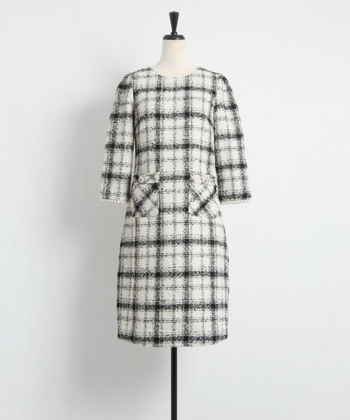 「tocco closet」 長袖ワンピース M ブラック レディース_画像2