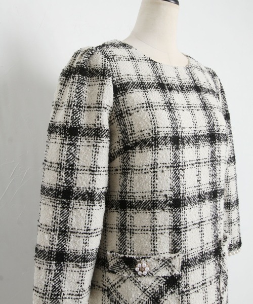 「tocco closet」 長袖ワンピース M ブラック レディース_画像7