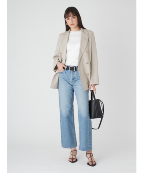 「Mila Owen」 デニムパンツ 1 ブルー レディース_画像6