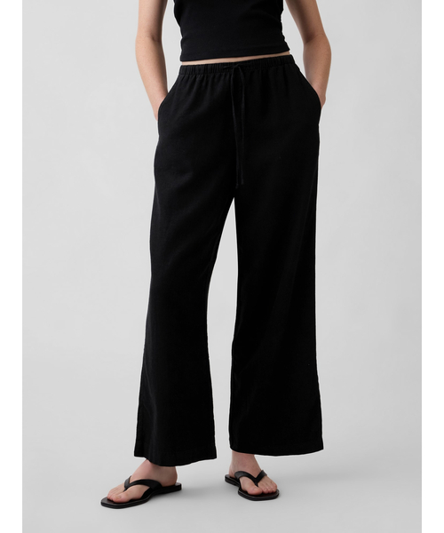 GAP（ギャップ） ワイドパンツ パンツ リラックスフィット リネン