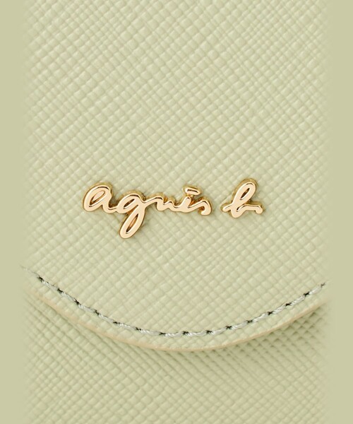 agnes b.（アニエスベー） 財布 レザー 三つ折り ウォレット ”ava