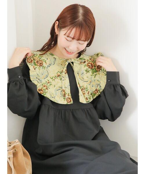 「ehka sopo」 長袖ワンピース F グリーン レディース_画像5