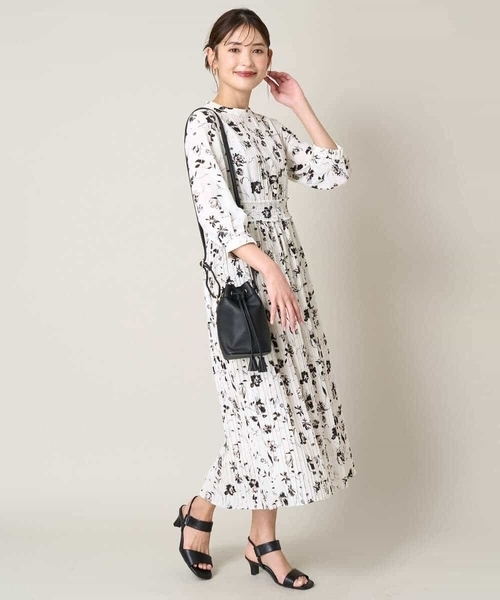 「a.v.v」 長袖ワンピース 38 ネイビー レディース_画像9