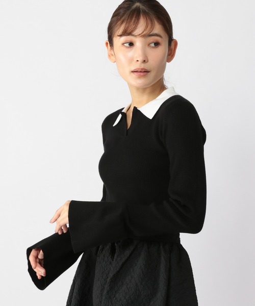 「BARNYARDSTORM」 長袖ポロシャツ 0 グレー レディース_画像5