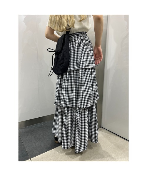 「WC」 フリルスカート FREE ブラック レディース_画像4