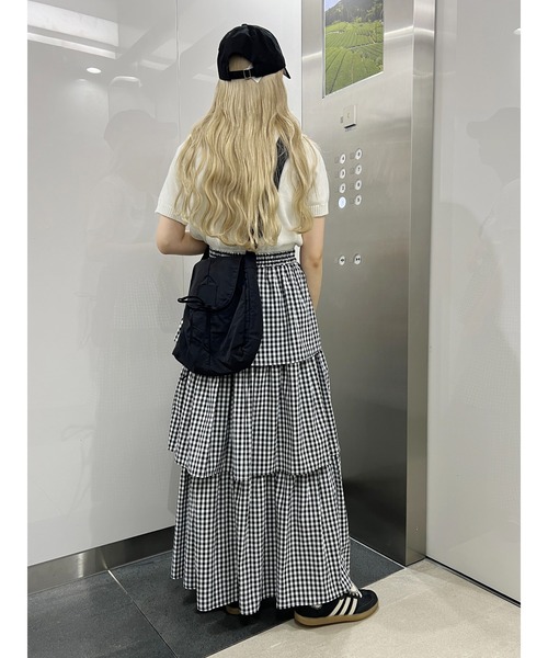 「WC」 フリルスカート FREE ブラック レディース_画像5