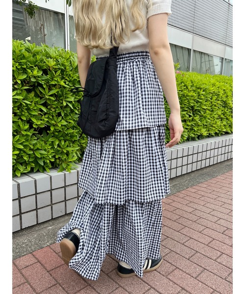 「WC」 フリルスカート FREE ブラック レディース_画像6