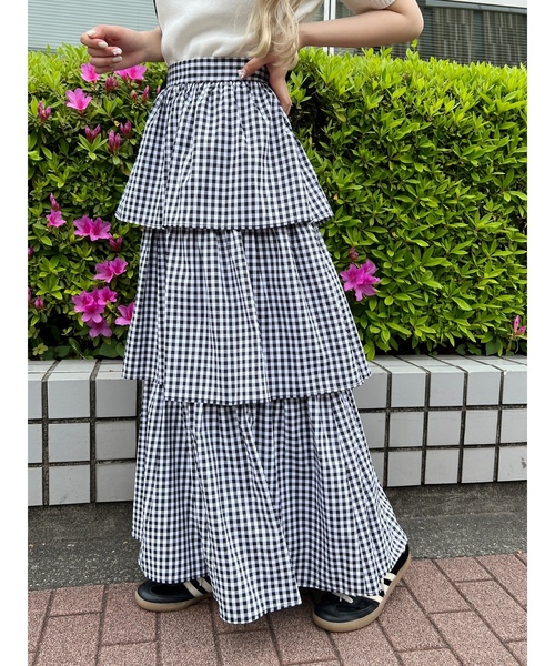 「WC」 フリルスカート FREE ブラック レディース_画像9