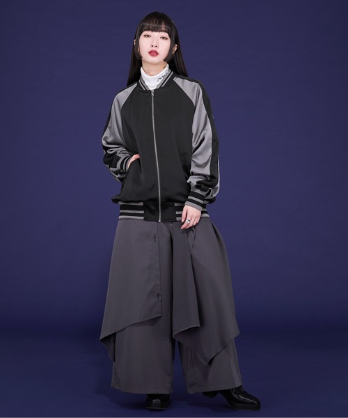 「Ellno Loset」 ジャージブルゾン MEDIUM ブラック メンズの画像