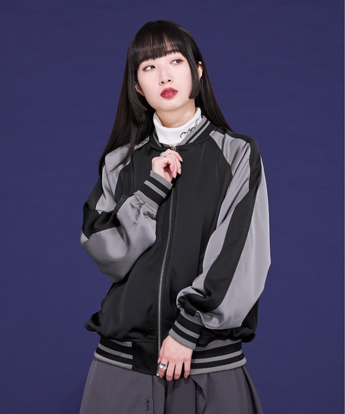 「Ellno Loset」 ジャージブルゾン MEDIUM ブラック メンズの画像