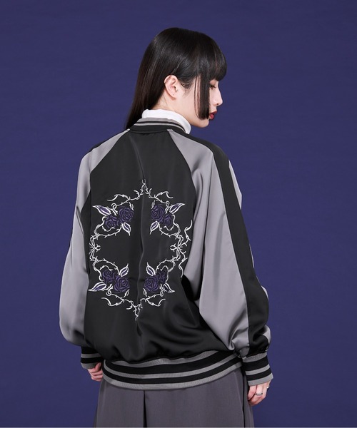 「Ellno Loset」 ジャージブルゾン MEDIUM ブラック メンズの画像