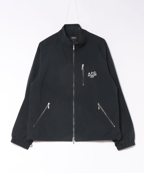 ★ほぼ新品★A.P.C. アーペーセー　フード付き綿混ナイロンジャケット A.P.C.×ミズノ“防風撥水性ナイロン”のマウンテンジャケット、シックな