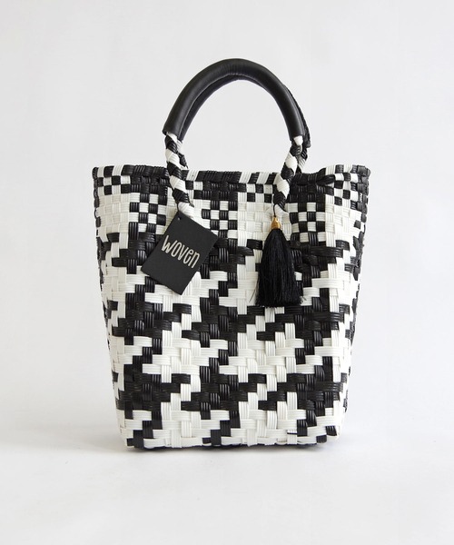 ウーヴンWOVENメキシコ製ミニトートメルカドバッグ かごバッグ かごバッグ カゴバッグ WOVEN (ウーヴン) / メキシコ製 ミニバッグ