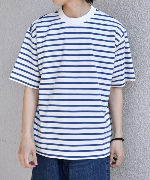 SHIPS any tシャツ any:「洗濯機可能」デザイン リブ ベーシック