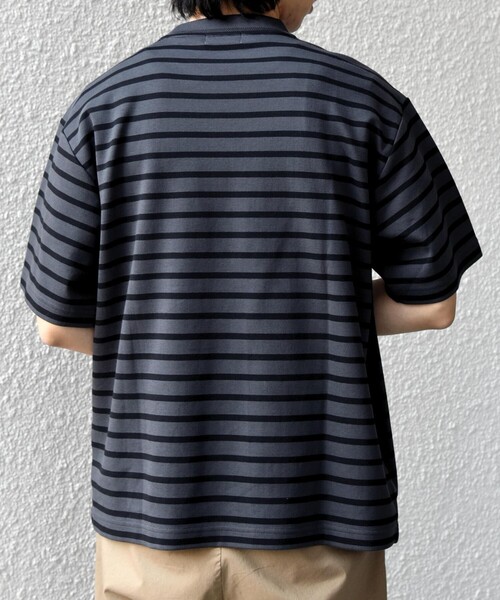 SHIPS any tシャツ any:「洗濯機可能」デザイン リブ ベーシック
