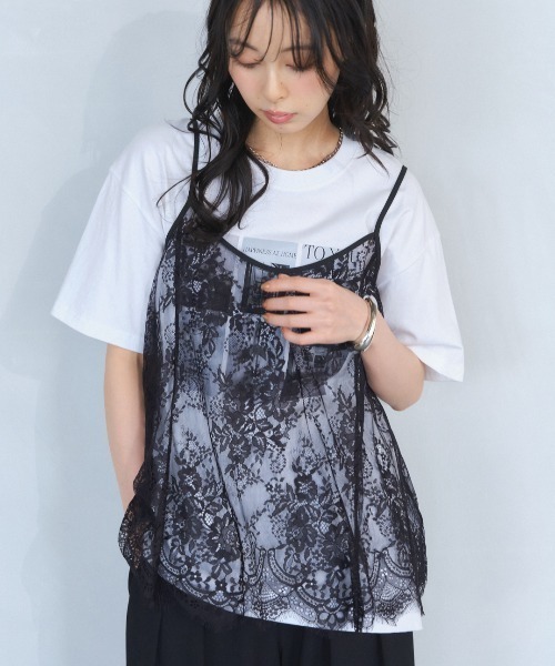 キャミソール レースAラインキャミチュニック : ZOZOTOWN Yahoo!店