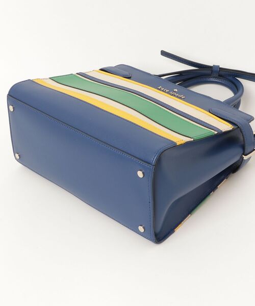 kate spade new york◇バッグ/レザー/マルチカラー/ボーダー kate 