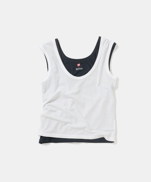 BIOTOP（ビオトープ） タンクトップ ノースリーブ WOMEN「Hanes for
