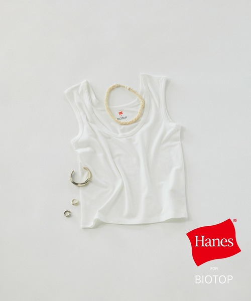 BIOTOP（ビオトープ） タンクトップ ノースリーブ WOMEN「Hanes for 