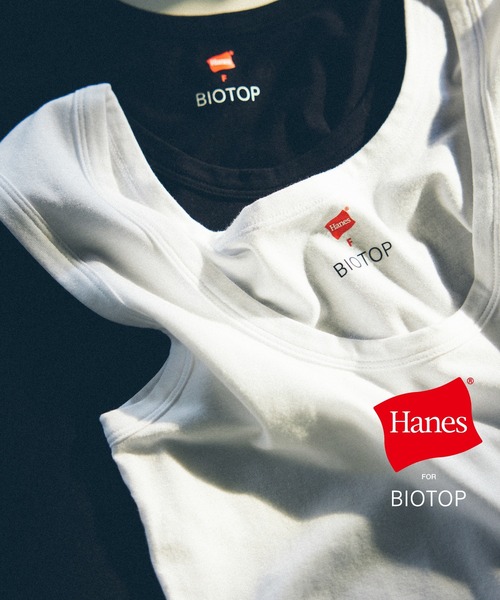 【skさま専用】Hanes for BIOTOP タンクトップ 2枚セット BIOTOP（ビオトープ） タンクトップ ノースリーブ WOMEN「Hanes for