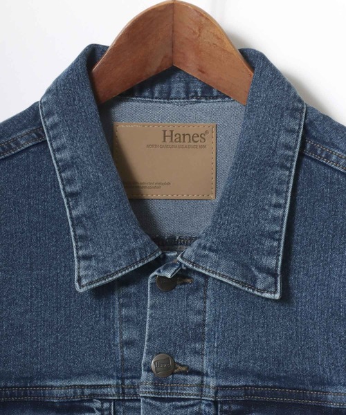 「HANES」 デニムジャケット M ブルー メンズ_画像9
