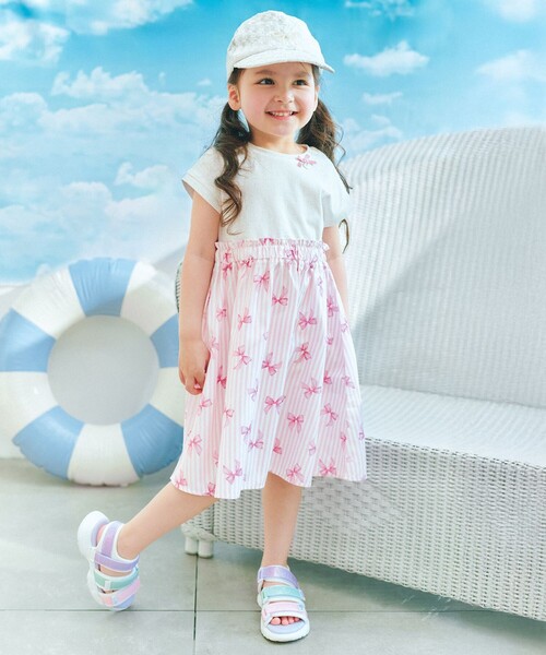 ANY（エニィ） ワンピース ひんやり ドッキングワンピース キッズ 子供