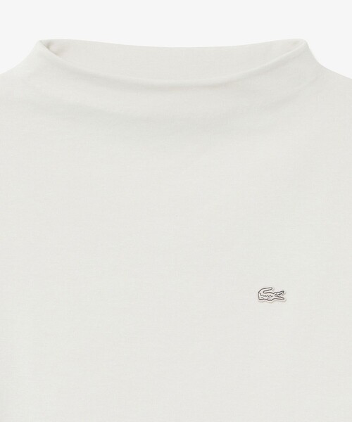 「LACOSTE」 長袖カットソー 36 オフホワイト レディース_画像8