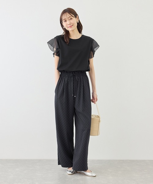 tシャツ 「ちゃんと+かわいい保証」70シルケットシアーフリルスリーブトップス/UVケア・接触冷感 レディース | ROPE' PICNIC | 08