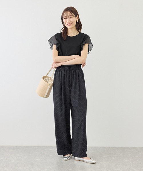 tシャツ 「ちゃんと+かわいい保証」70シルケットシアーフリルスリーブトップス/UVケア・接触冷感 レディース | ROPE' PICNIC | 09