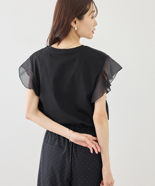 tシャツ 「ちゃんと+かわいい保証」70シルケットシアーフリルスリーブトップス/UVケア・接触冷感 レディース | ROPE' PICNIC | 11