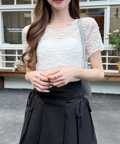 Ada. 総 レース シアー 半袖 トップス レディース : ZOZOTOWN Yahoo!店