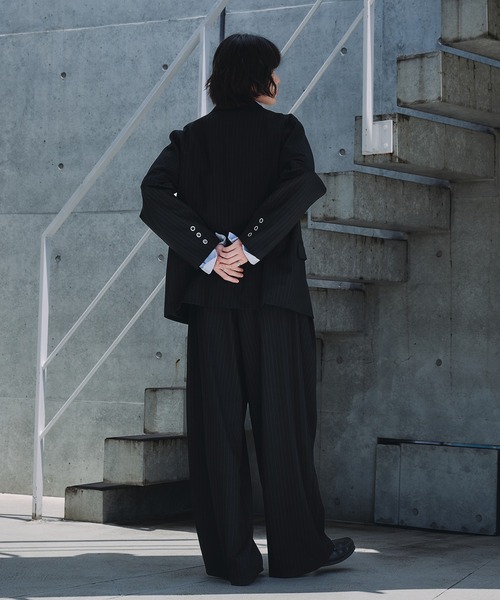 「Adoon plain」 スラックス LARGE ブラック メンズ_画像8