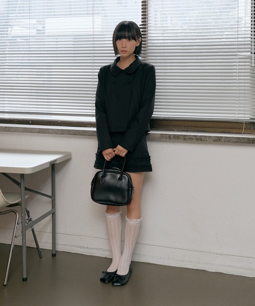「UNE MANSION」 ミニスカート MEDIUM グレー レディース_画像6