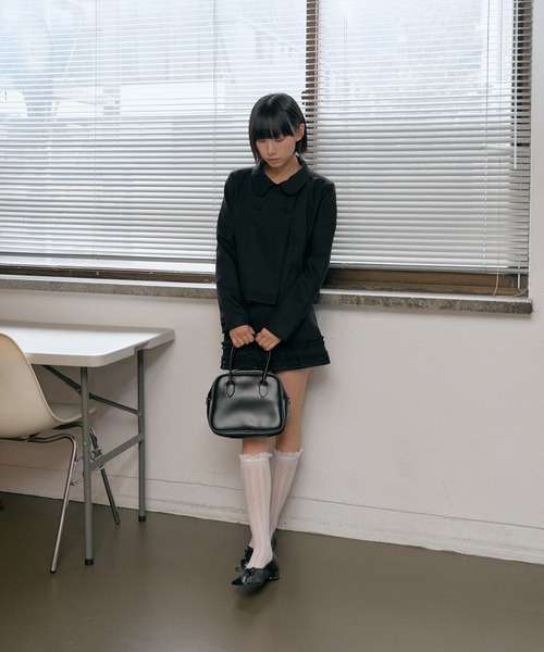 「UNE MANSION」 ミニスカート MEDIUM グレー レディース_画像8