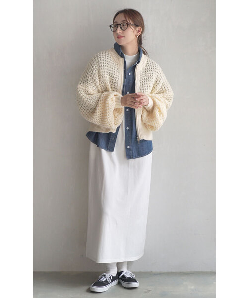 「zootie」 半袖ワンピース M ネイビー レディース_画像3