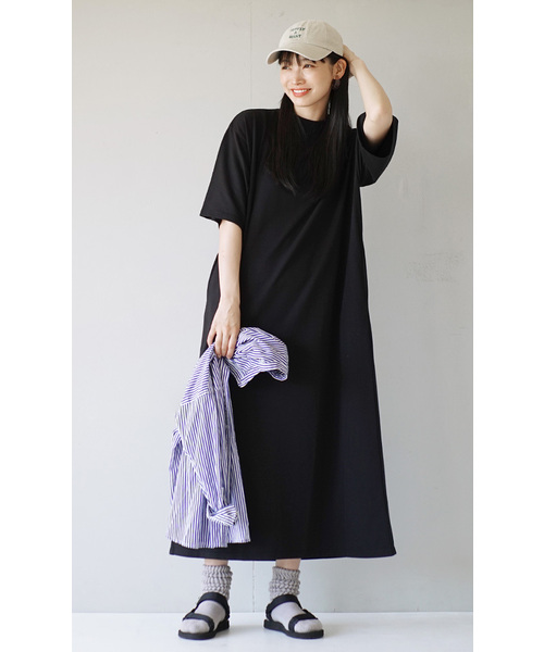 「zootie」 半袖ワンピース M ネイビー レディース_画像5