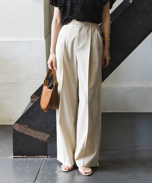 「NOBLE」 パンツ 36 グレー レディース_画像4