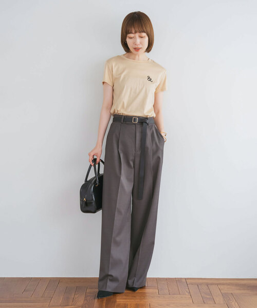 「NOBLE」 パンツ 36 グレー レディース_画像5