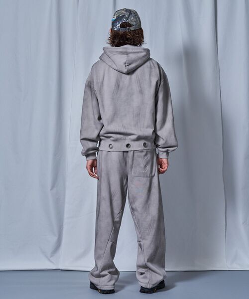 「SEQUENZ」 ジップアップパーカー LARGE グリーン メンズ_画像8