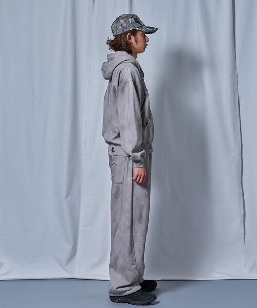 「SEQUENZ」 ジップアップパーカー LARGE グリーン メンズ_画像9