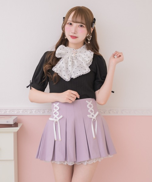 ROJITA（ロジータ） パンツ キラキラプリーツショートパンツ