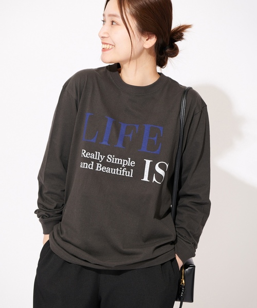 「JOURNAL STANDARD」 長袖カットソー - グレー レディース_画像8