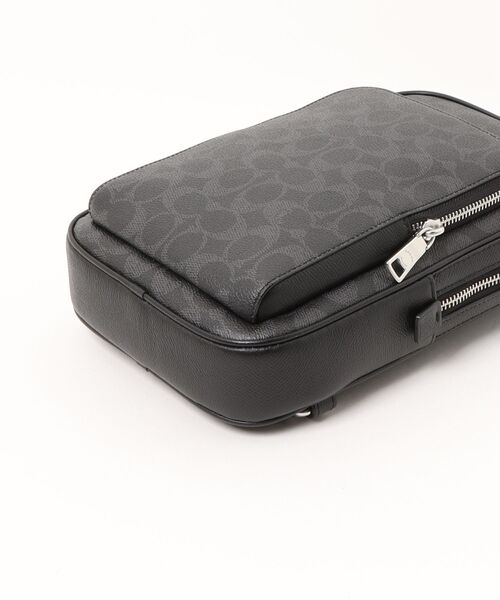 COACH ウエストポーチ シグネチャー レザー PVC COACH（コーチ） ウエストポーチ フェリックス スリング バッグ