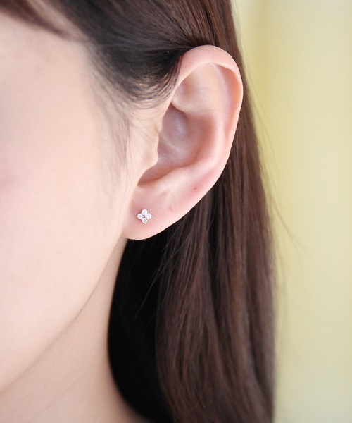 すぐ届く☆4℃ K10ピンクゴールド ピアス ギフトにも◎ すぐ届く☆4℃ K10ピンクゴールド ピアス ギフトにも◎