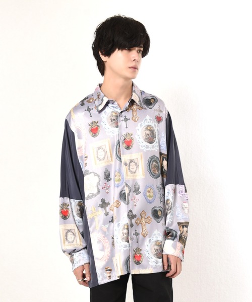 ショップ㊎ シャツ WALL DECO SHIRTS ZOZOTOWN PayPayモール店 - 通販 - PayPayモール ブラウス ラベンダー