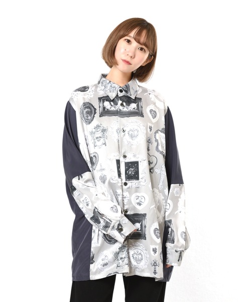 ショップ㊎ シャツ WALL DECO SHIRTS ZOZOTOWN PayPayモール店 - 通販 - PayPayモール ブラウス ラベンダー