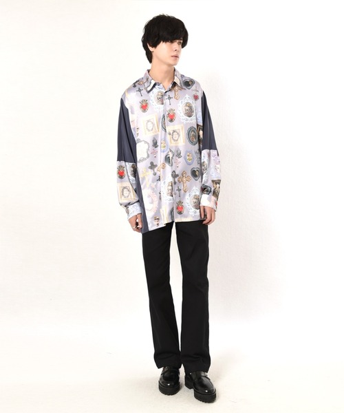 ショップ㊎ シャツ WALL DECO SHIRTS ZOZOTOWN PayPayモール店 - 通販 - PayPayモール ブラウス ラベンダー