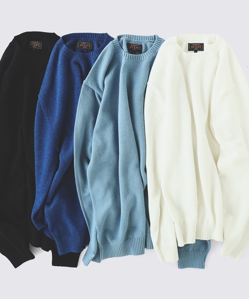 BEAMS+（ビームスプラス） セーター ニット Crew LilyYarn 7G メンズ