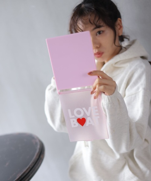 ラブボート コンパクトミラー LOVE BOAT フロストスクエアミラー